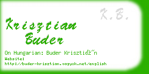 krisztian buder business card